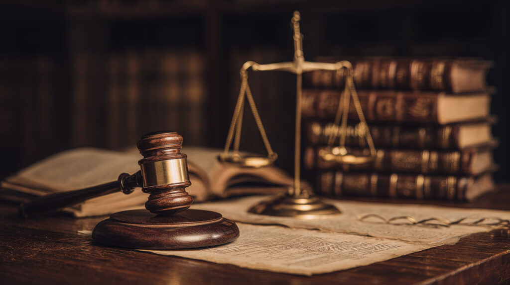 judge gavel and law scale